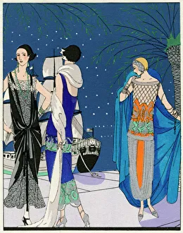 Three evening outfits by Drecoll, Premet and Paul Poiret Three evening outfits by Drecoll, Premet and Paul Poiret