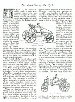 The Evolution of the Cycle -- Ovenden and Bolton The Evolution of the Cycle -- Ovenden and Bolton