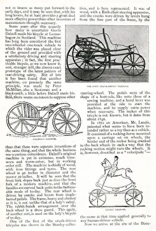 The Evolution of the Cycle -- tricycle and two bicycles The Evolution of the Cycle -- tricycle and two bicycles