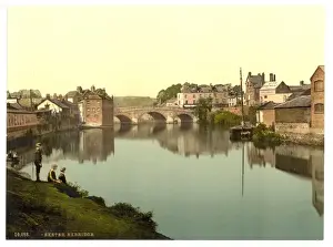 Nostalgic Picturesque Scenes Prints: Exbridge, Exeter, England