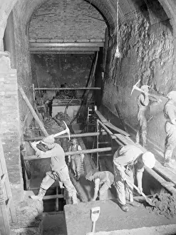 Cliftonville Bathing Pool Excavations Print, 1932