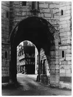 14th Century Fortifications Prints: Exchequer Gate, Lincoln
