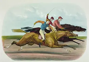 Vintage Horse Racing Prints: An exciting finish