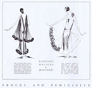 Two exclusive fashion designs for dancing frocks by Jean Pat Two exclusive fashion designs for dancing frocks by Jean Pat