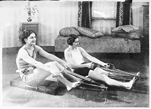 Rowing Exercise Machine Print
