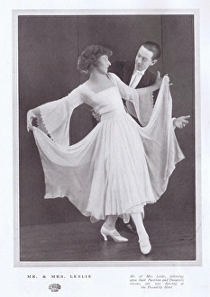 The exhibition dancers Mr & Mrs Leslie, London, 1922 The exhibition dancers Mr & Mrs Leslie, London, 1922