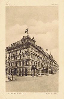 The exterior fa硤e of the Continental Hotel, Berlin, 1920s The exterior fa硤e of the Continental Hotel, Berlin, 1920s