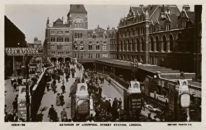 Liverpool Street Station Print, London, circa 1910s