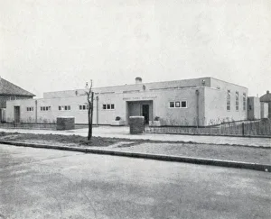 Exterior view of the Norris Green British Restaurant in Liverpool during the Second World War Exterior view of the Norris Green British Restaurant in Liverpool during the Second World War