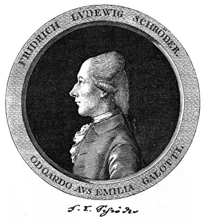 Friedrich Ludwig Schroder Print 1780 by F. L. Schroder