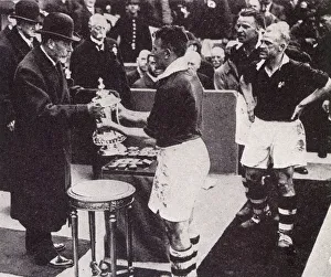 FA Cup Final 1934 - Cup presented to winners Manchester City FA Cup Final 1934 - Cup presented to winners Manchester City