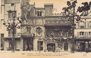 The facades of the Montmartre attractions of Le Ciel and L The facades of the Montmartre attractions of Le Ciel and L