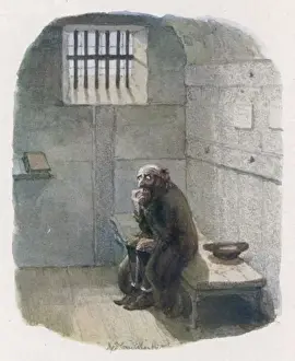 Charles Dickens Quotes And Images Prints: Fagin in his Cell
