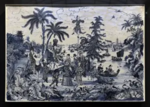 Chinoiserie Prints: Delft Faience Chinoiserie Print C.1670-1690