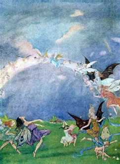 Fairies in flight by Florence Mary Anderson Fairies in flight by Florence Mary Anderson