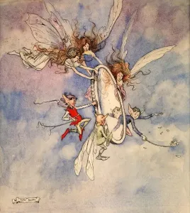 Fairy Prints: The Magic Mirror Print: Fairies and Pixies in Flight