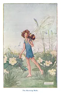 Early 20th Century Fairyland Print: The Waking Fairy