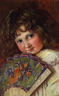 Young Girl with a Fan Print, 1907