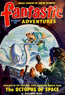 Fantastic Adventures - The Octopus of Space Fantastic Adventures - The Octopus of Space