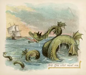 Fantasy Sea Creatures Prints: Fantasy Seamonster