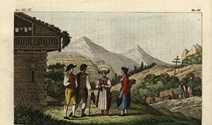 Farmers of the town of Salzburg, Austria, 18th century Farmers of the town of Salzburg, Austria, 18th century