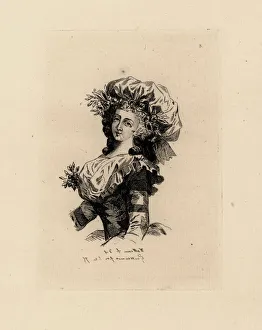 Fashionable bonnet from the era of Marie Antoinette Fashionable bonnet from the era of Marie Antoinette