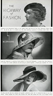 Fashionable hats 1933 Fashionable hats 1933