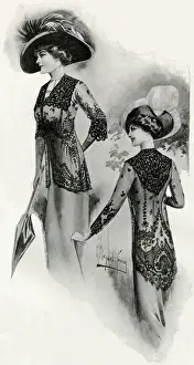 Fashionable Women's Coats Prints: Fashionable lace coats 1912