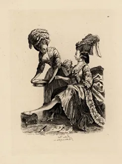 Fashionable woman washing her feet after dressing Fashionable woman washing her feet after dressing