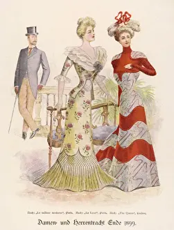 1899 Morning Dress Print