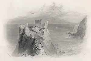 Prints of The ruins of Fast Castle, Berwickshire Scotland Berwickshire Prints: Fast Castle Ruins, Berwickshire Scotland Print