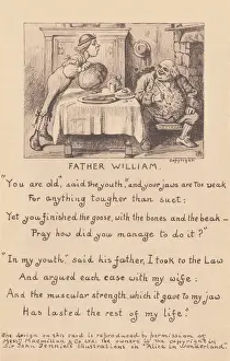 Early 20th Century Print of Father William from Wonderland