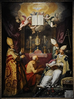 The Four Fathers of the Church, 1632, by Abraham Bloemaert ( The Four Fathers of the Church, 1632, by Abraham Bloemaert (