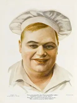 Vintage Comedy Actor Prints: Fatty Arbuckle / Chef