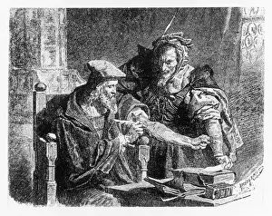 Illustration Prints: Faust Makes his Contract Print