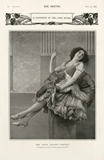 A Favourite of the Lyric Stage - Miss Marie Dainton Resting Date: 1904 A Favourite of the Lyric Stage - Miss Marie Dainton Resting Date: 1904