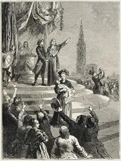 French Revolution Events Prints: Federation Strasbourg