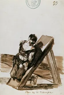 Historical Artwork Import Prints: He fell for the trick