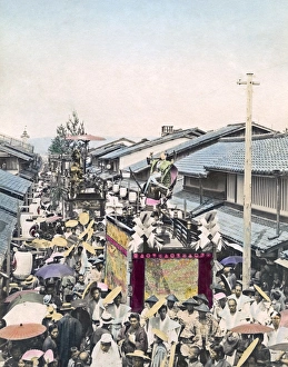 Festival car at Kyoto, Japan, circa 1880s Festival car at Kyoto, Japan, circa 1880s