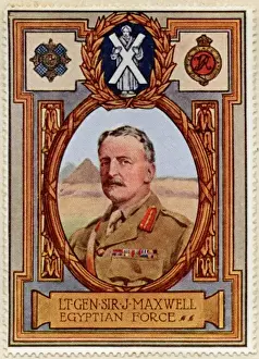 British Army Officer History Prints: Field Marshal Herbert Plumer / Stamp
