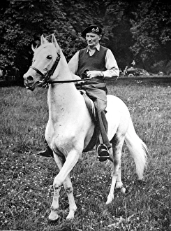 Field-Marshal Montgomery on horseback, 1945 Field-Marshal Montgomery on horseback, 1945