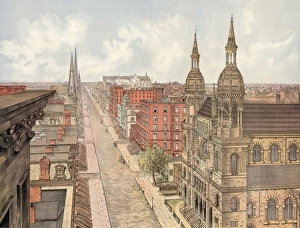Fifth avenue from 42nd street, looking north Fifth avenue from 42nd street, looking north
