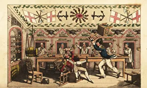Fight between officers in the Ward Room, HMS Victory Fight between officers in the Ward Room, HMS Victory