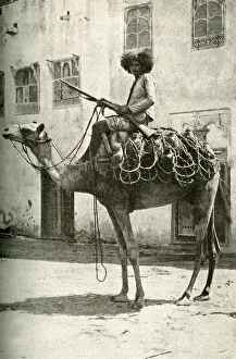 Fighting Bedouin water carrier, Arabia Fighting Bedouin water carrier, Arabia