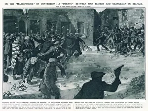 Fighting in the Marrowbone area of Belfast Fighting in the Marrowbone area of Belfast