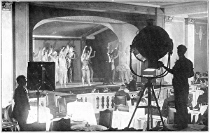 Filming Bon Ton, the cabaret show at the Trocadero, London ( Filming Bon Ton, the cabaret show at the Trocadero, London (