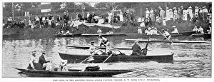 The final of the amateur junior single punting. Date: 1901 The final of the amateur junior single punting. Date: 1901