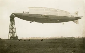 The final flight of R 101, she crashed the next day The final flight of R 101, she crashed the next day
