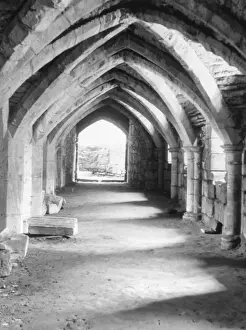 English Medieval Architecture Prints: Finchdale Priory Crypt