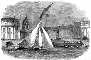 The Finish of the Royal London Yacht Club Match, Greenwich The Finish of the Royal London Yacht Club Match, Greenwich